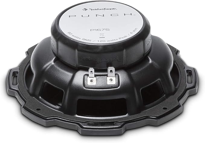 Rockford Fosgate P1675 Punch 6.75" 3-Way Coaxial Full-Range Speakers - Black (Pair)