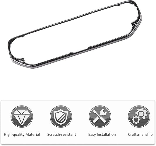 RT-TCZ Air Conditioning Dashboard Center Console Control Trim Panel Cover Interior Accessories Decoration Trim Kit for 2018-2022 Jeep Wrangler JL JLU & Jeep Gladiator JT (Carbon Fiber Grain)