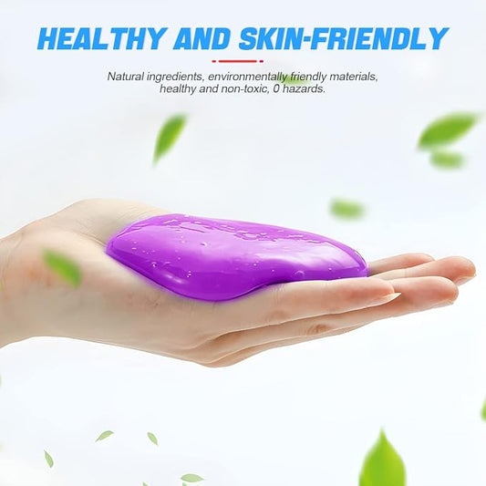 Moly Magnolia Cleaning Gel for Car, Auto Detailing Tools Car Interior Cleaner Putty, Dust Cleaning Mud Removal, Putty Cleaning Keyboard Cleaner for PC Laptop Keyboard Tablet Air Vents Camera (Purple)