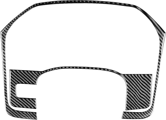 Real Premium Carbon Fiber Fit for Chevy Silverado/GMC Sierra 1500 2014-2018 for 2500/3500HD 2015-2019 Car Speedometer Trim Kit Dashboard Decals Sticker Decoration Auto Interior Accessories Cover Black