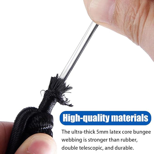 Osilly Cargo Net for Pickup Truck Bed, 4'x6' Stretches to 8'x12', Roof Rack Cargo Net with 12 Metal Carabiners & 1 Storage Bag, Small 4"x4" Latex Bungee Mesh, Car Exterior Accessories
