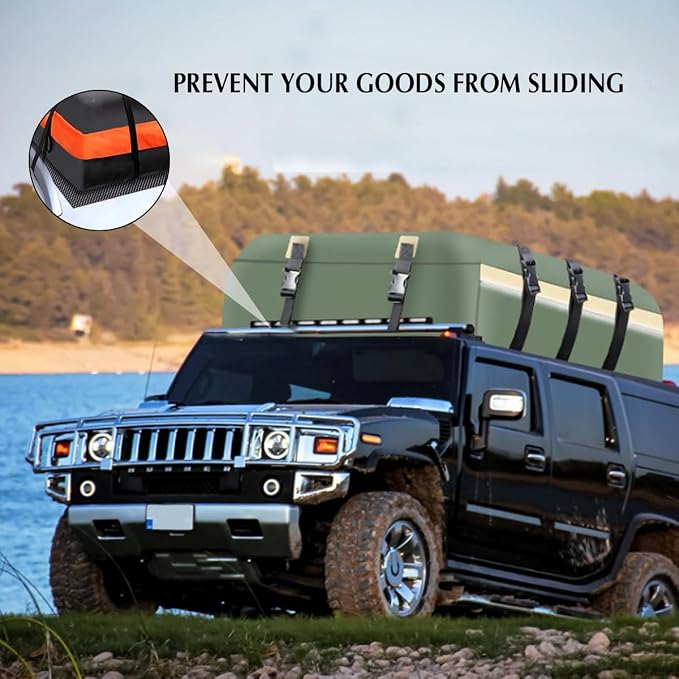 Car Roof Rack Pads, 47" X 40" Vehicle Rooftop Cargo Bag Protective Mat, Non-Slip Automotive Roof Cushioned Protection Layer Accessories, Universal for SUV, Sedan, Truck (Black)
