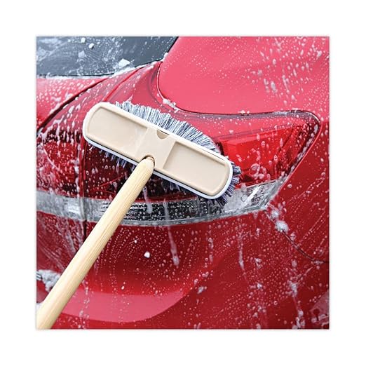 Boardwalk 8410 Polystyrene Vehicle Brush w/Vinyl Bumper, 2 1/2" Bristles, 10" Brush