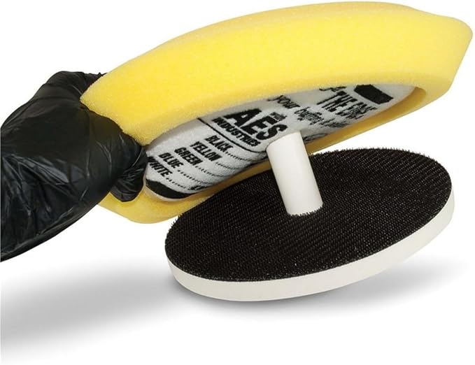 AES Industries 51720 6.5" Cushioned Hook and Loop Backing Pad (with Pad Centering Pipe Included)