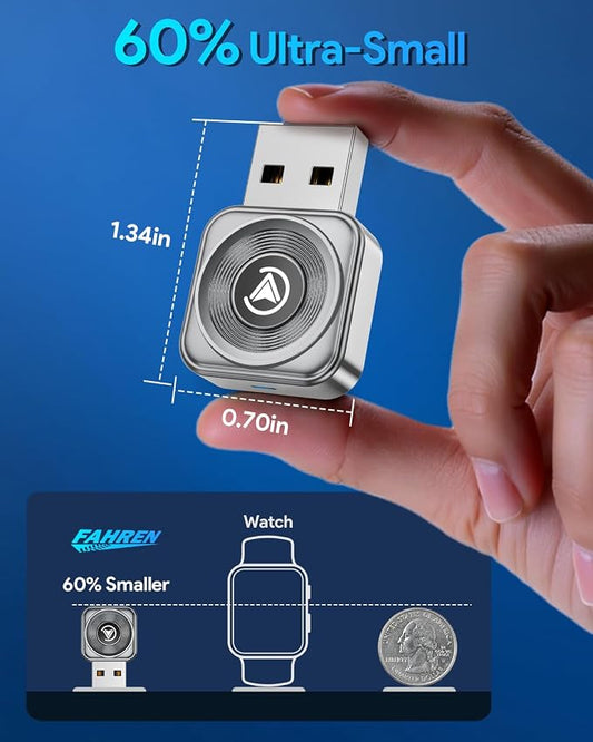 Wireless CarPlay Adapter iPhone Apple—Ultra Mini(60% Reduced Size),2026 2-in-1 Android Auto Adapter, 3X Automatic Connection Navigation, Plug and Play, Compatible with iOS 10+, Android 11+