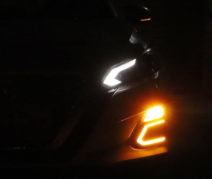 iJDMTOY OEM-Fit Switchback LED Daytime Running Light Kit Compatible With 2019-2022 Nissan Altima, White/Amber LED DRL & Turn Signal