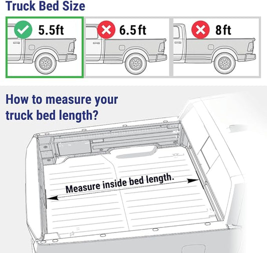 Syneticusa Retractable Hard Tonneau Cover for F-150 Ford 5.5 FT (2004-2026) | 2025 f150 Bed Cover | Lockable & Waterproof | No-Drill Install | Alternative to Hard Tri-Fold | 5-Year Protection Plan