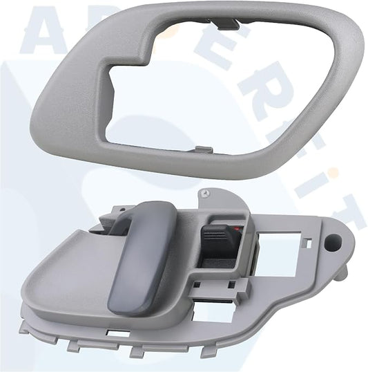 APPERFiT Interior Door Handle w/Bezel Kit RH (Gray) Compatible with 1995-2002 Chevy Chevrolet GMC Truck C1500 C2500 C3500 K1500 K2500 K3500 Suburban Tahoe Yukon Replaces 15708044