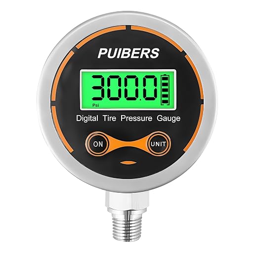 300 Psi Digital Water Pressure Gauge 1/4 NPT Lower Mount,Media Water, Air or Oil Pressure Gauge 304 Stainless ±0.25% Accuracy,Suitable for Home Water Pipe, HVAC,Air Pressure Measuring