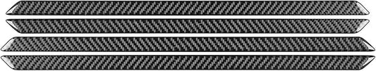 NVCNX Real Premium Carbon Fiber for Toyota Tundra 2022-2026 2023 2024 2025 Door Sill Scuff Plate Door Entry Guard Protector Cover Interior Trim Accessories Overlay Sticker 4PCs not for Extended Cab