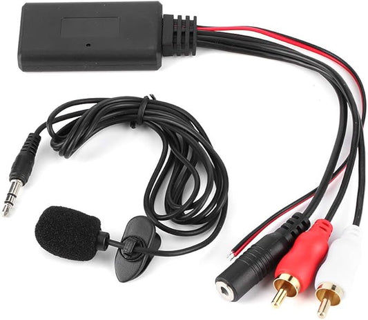 Car Radio Adapter Module,Bluetooth AUX Module 2 Cable Adapter with Easy Microphone for for for