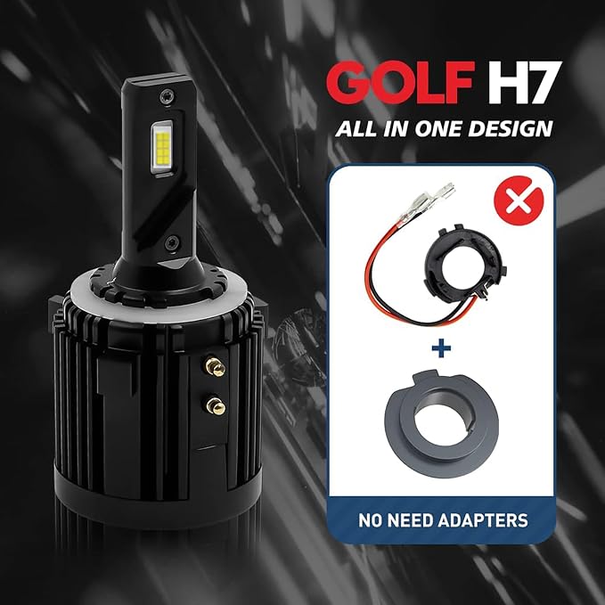 LED Headlight Bulbs 90W 9000LM 6000K Fit for 2012-2018 Volkswagen Passat Golf Tiguan Golf GTI Touran Headlamp DRL Lights Plug and Play Easy Installation Low Beam Driving Lights Fog lights