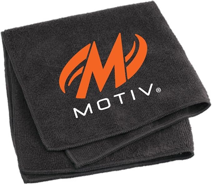 Bowlerstore Products Motiv Micro Fiber Towel - Black/Orange