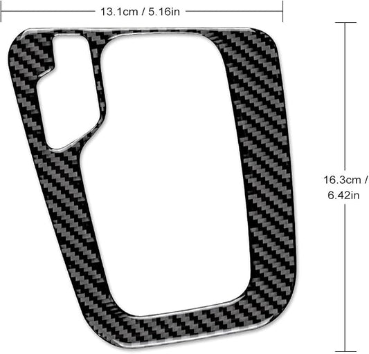 AIRSPEED for BMW E46 1998-2006 Center Console Gear Shift Panel Trim (Right-Side Long Slot Version) – Carbon Fiber Interior Trim Accessories, Black