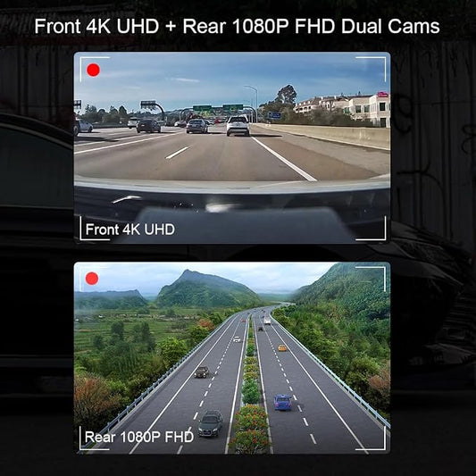 Front 4K+Rear 1080P Dash Cam for 2025 2026 Toyota Camry Hybrid LE SE XLE XSE (HD2-06090), Integrated OEM Look, WiFi & APP, Dual HD Video, Loop Recording, G-Sensor, Easy to Set, 128GB Card
