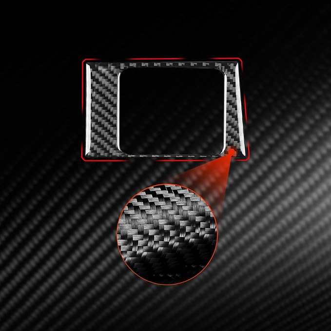 NVCNX Real Premium Carbon Fiber for Toyota Tundra 2022-2026 / Sequoia 2023-2026 2024 2025 Car Dash Trailer Brake Controller Panel Cover Interior Trim Accessories Thick Overlay Sticker Decal 1PC