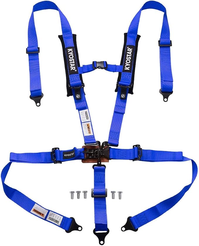 Kyostar 5 point Black Series Latch and Link Safety Harness Set(8153 Blue)