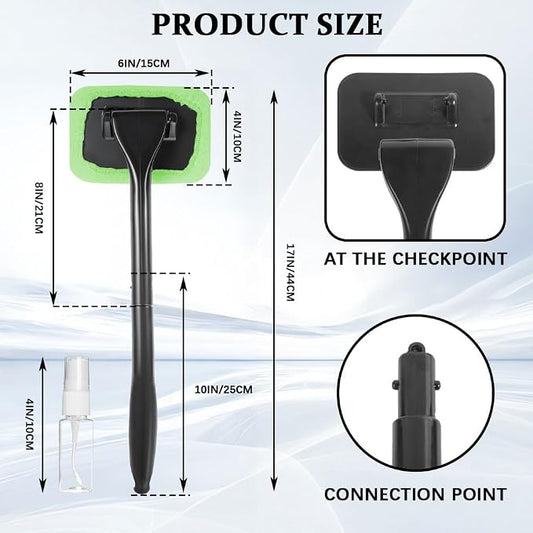 Car Windshield Cleaning Tool, Soft Car Interior Detailing Kit Tools, Automotive Window Dust Removal Tools and Supplies, General Washing Brush are Suitable for Cars, SUVs and Trucks