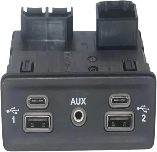 68289202AD 53492377 Hub Media Center Audio Player USB Auxiliary Port Socket Compatible with Dodge Jeep Chrysler