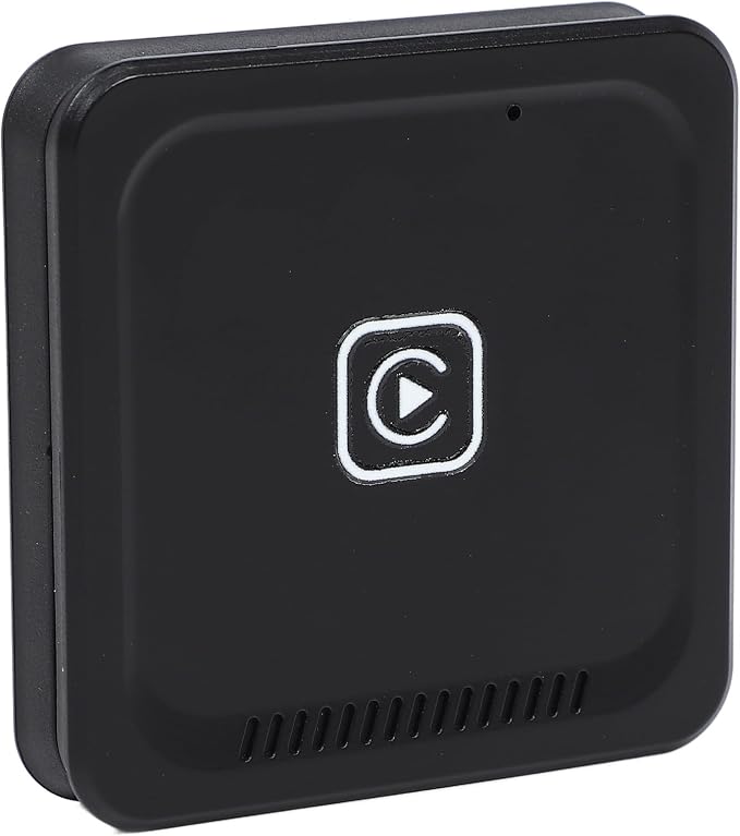 Dpofirs Adapter 2024 Upgrade, for Adapter Convert Wired to BT 5.0 Intelligent Voice Control for Android Auto Adapter (Black)