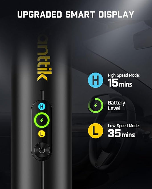Fanttik Slim V10 Mate Cordless Car Vacuum, 4-in-1 Portable Mini Handheld Vacuum, 17000pa Suction Power, Upgraded Smart Display, 2 Suction Modes for Car, Office Desk, Keyboards