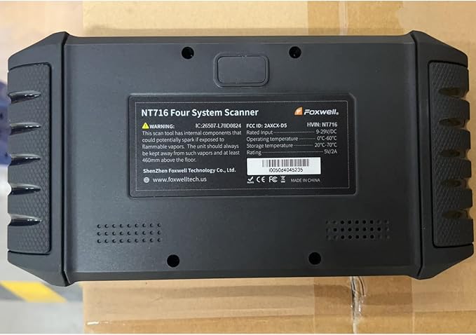 2026 FOXWELL NT716 Bidirectional OBD2 Scanner, 4-System Diagnostic Tool for ABS, SRS, Transmission & Engine, 9 Reset, ABS Bleeding, AutoVIN, Live Data, Upgraded from NT6X4, Lifetime Free Updates,Black