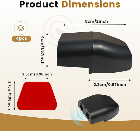 4 PCS Deer Whistles for Car, Automotive Save a Deer Whistles to Avoid Collisions, Vehicle Deer Warning Devices Horn Sensor, Universal Animal Alert Car Accessories