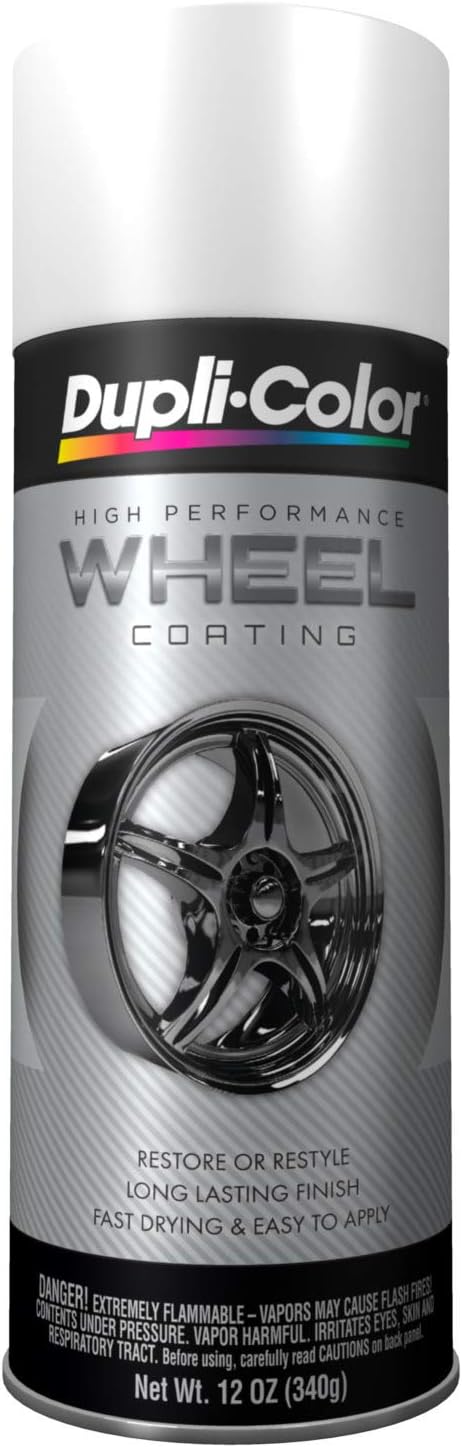 Dupli-Color HWP100 High Performance Wheel Paint - White - 12 oz Aerosol Can