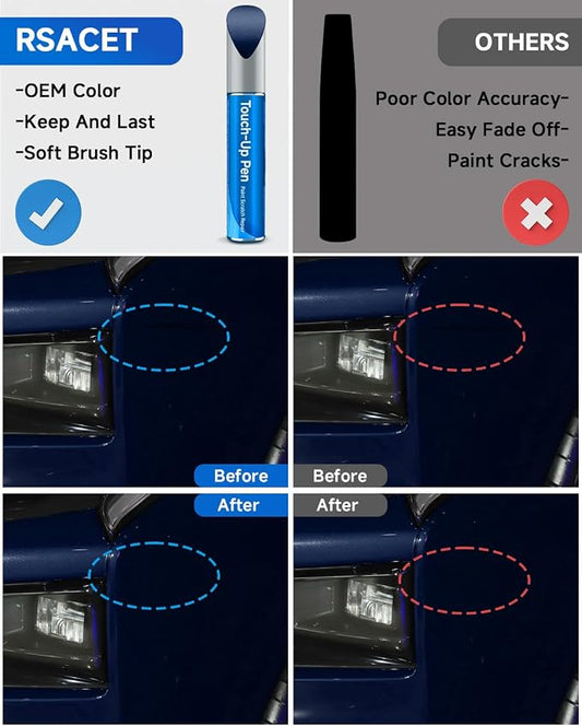 N1 Blue Jeans Metallic Touch Up Paint Compatible with Ford Exact Match Touch Up Paint Car Scratch Repair