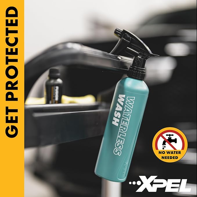 XPEL SiO2 Waterless Car Wash Spray – Quick Spray and Wipe Ceramic Wash – Clean, Shine & Protect with Slick Protective Barrier – High Gloss Finish – No Hose Needed, Rinseless & PPF Safe