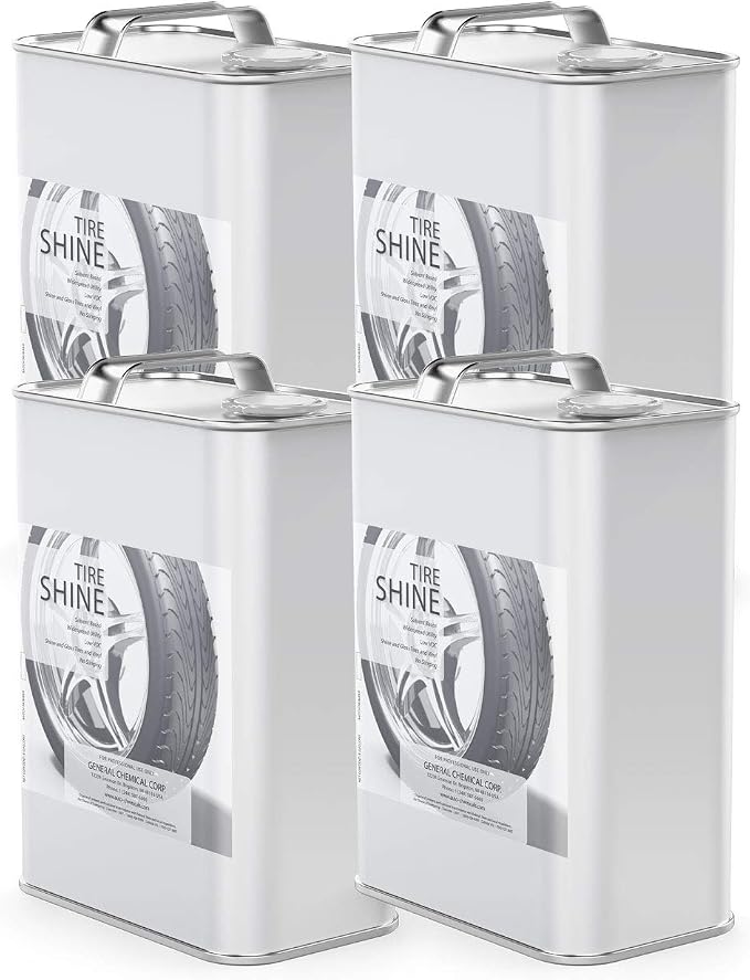 AutoGeneral Tire Shine & Cleaner - Solvent-Based - High-Gloss Tire Dressing - Protects Against Cracking, Fading & UV Effects - Industrial Strength - Case