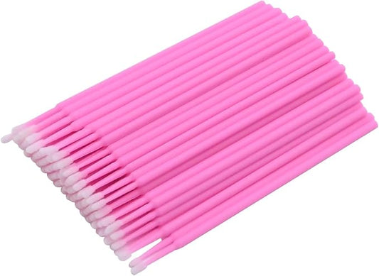 Saihisday Touch Up Paint Brushes for Automotive Paint Chip Repair Disposable Micro Applicators for Automotive Paint Detailing 2MM Pink 100PCS