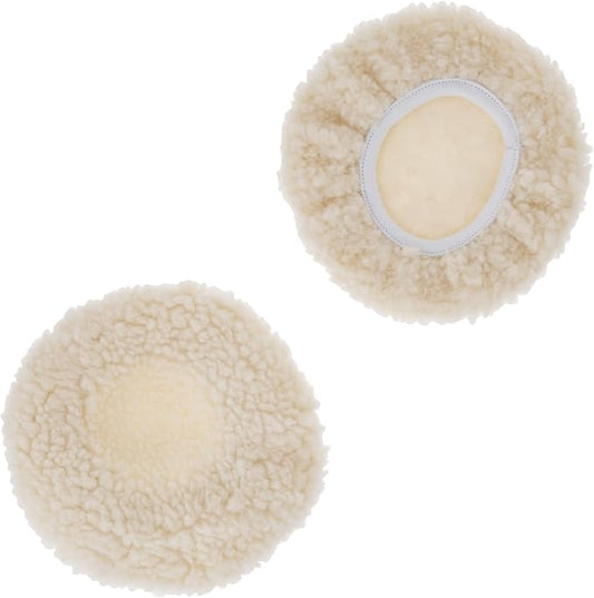 WEN 7A345 7-Inch Synthetic Wool Polishing Bonnets, Two Pack