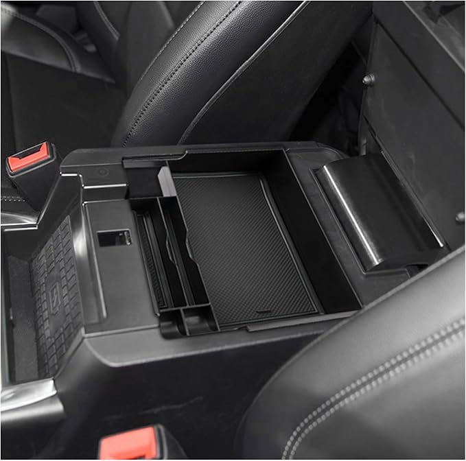 SXCY for 2023 2024 2025 2026 Ford Explorer Center Console Organizer for Ford Explorer 2020-2026 Accessories for 2023-2026 FordExplorer Console Organizer 2025 2026 Explorer Accessories(Black)