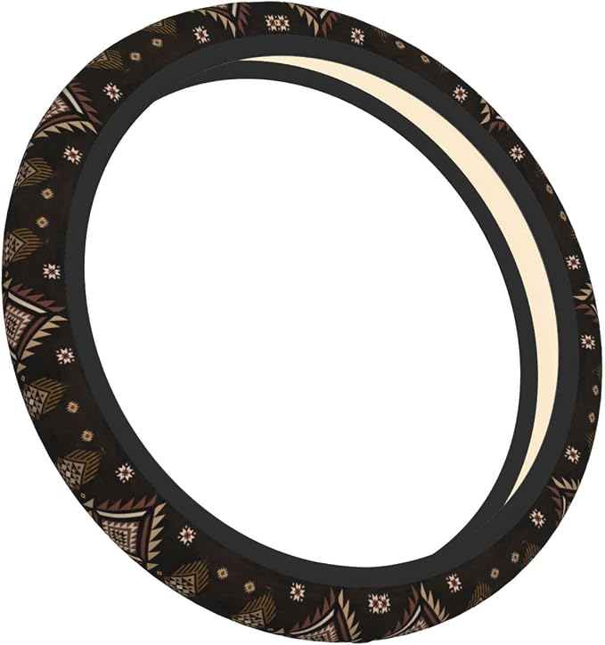 Southwest Pattern American West Steering Wheel Cover Anti-Slip,Sweat Absorption Universal 15 inch Steering Wheel Covers Cute car Accessories for Men Women