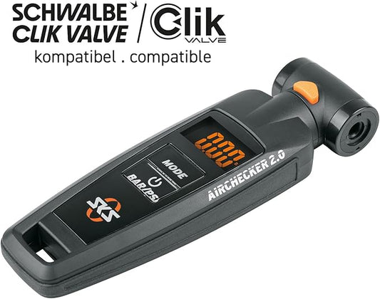 SKS Germany Airchecker Digital Pressure Gauge for Presta or Schrader | bike-pumps