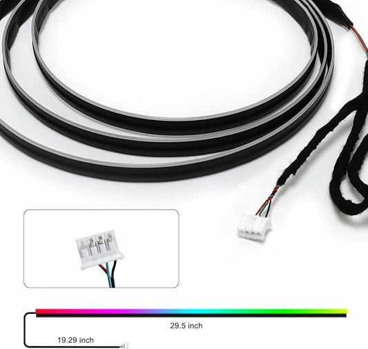 Dreamcolor Acrylic Interior Car LED Strip Light 29.5-inch, Fits Dreamcolor Main & Sub-Controllers