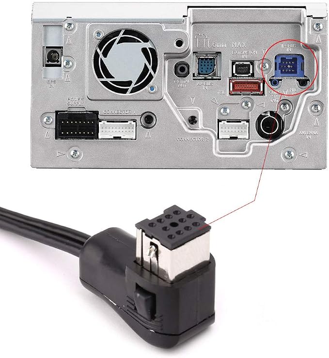 YuYue Bluetooth 5.0 Module, 11 Pin IP-Bus Plug Cable AUX Adapter for Pioneer DEH-P88RS Audio Music Receiver