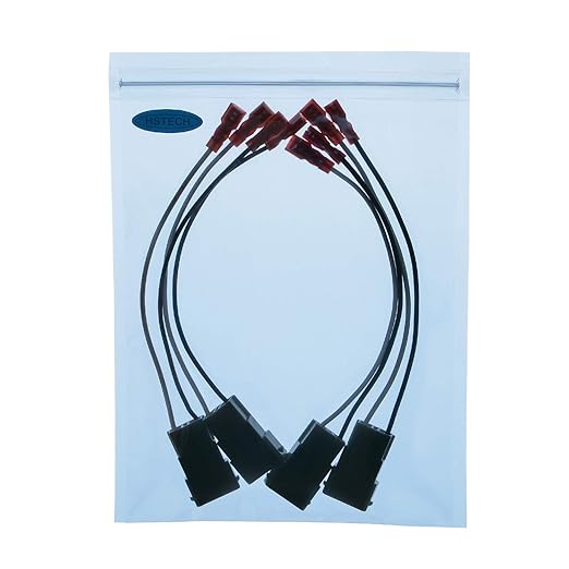 HSTECH 72-7800 2 Pairs (4 Pack) Car Speaker Connector Harnesses for with 1990-Up Honda and Acura Vehicles