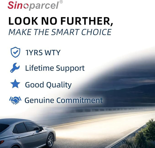 Sinoparcel H9 Halogen Headlight Bulbs White 5000K, High Beam Bulbs, Brighter Replacement for Standard 65W Bulb, Pack of 2