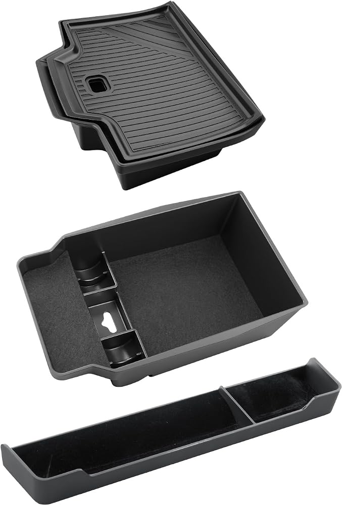 CDEFG 3Pcs for 2026 Mazda CX5 Center Console Organizer for 2026 Mazda CX-5 (S/Select/Preferred/Premium/Premium Plus) Accessory Middle Console Tray Storage Box