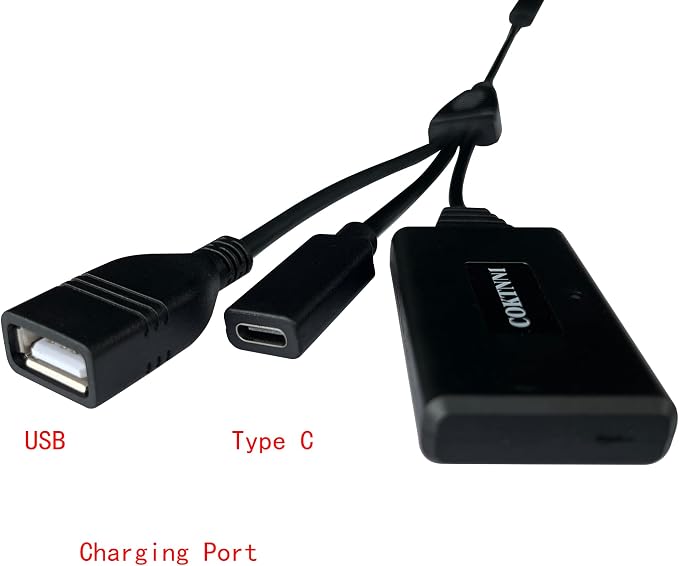 Motorcycle wired CarPlay adapter compatible with 2019-2023 Street Glide CVO, 2020-2023 Indian Road Master, and 2018-2023 Gold Wing GL1800/F6B automatic connection.Not compatible with iPhones after 15.