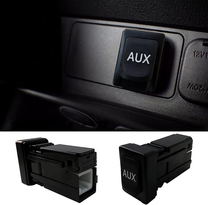 8619002010 Aux Port Auxiliary Input Jack Stereo Adapter Assembly for 2009-10 Rav4 (US Built Models)