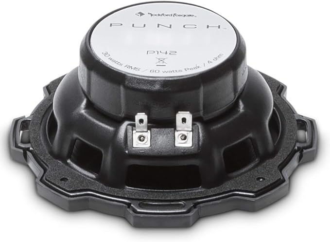 Rockford Fosgate P142 Punch 4" 2-Way Coaxial Full Range Speakers - Black (Pair)