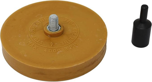 CTA Tools 1010 3.5" Eraser Wheel with Arbor Adapter