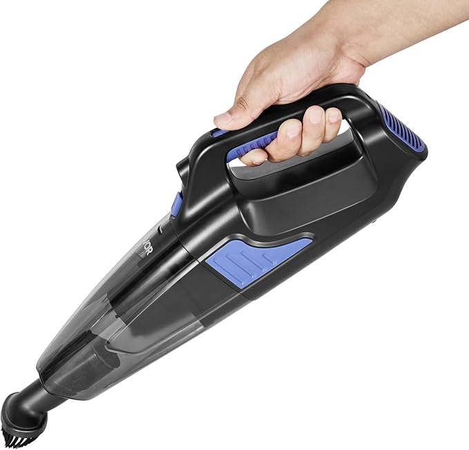 VEVOR Handheld Vacuum, Portable Vacuum Cleaner Cordless with HEPA Filter and Brushes, Lightweight Hand Held Cleaner with Powerful Suction, for Car, Home, Office, Pet Hair