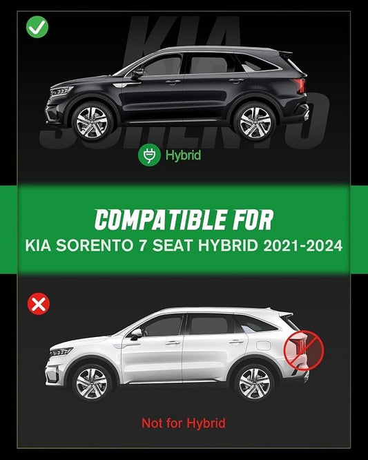 VIWIK All Weather Floor Mats for 2021-2026 Kia Sorento 6&7 Seats (Hybrid Model),Custom Fit Car Mats TPE Floor Liners Full Set 1st 2nd 3rd Row