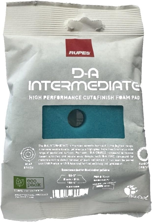 RUPES 9.DA100B D-A Intermediate Foam Pad (Light Blue) Ø 80/100mm Single Pad