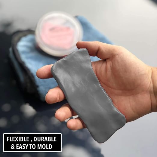 Magna Shine 200g Clay Bar, Dark Gray Medium Duty Material, Cleans Paint with Ease
