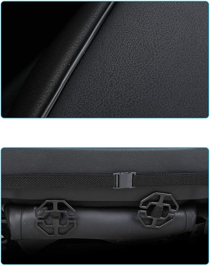 Ultra-Luxury Faux Leather Car Bottom Seat Cover Front Seat Protector Car Seat Cover for Most Four-Door Sedan & SUV,Single Seat Without Backrest 1PCS (W 20.5''× L21''×Thick 0.2'') (3D - Black)